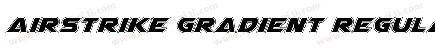 Airstrike Gradient Regular字体转换